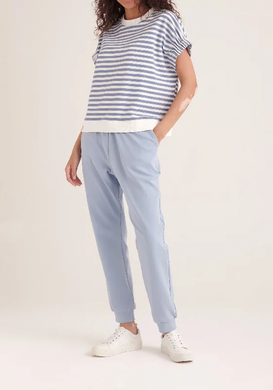  -Anti-scratch sofa protective coverStriped Short Sleeve Sweatshirt