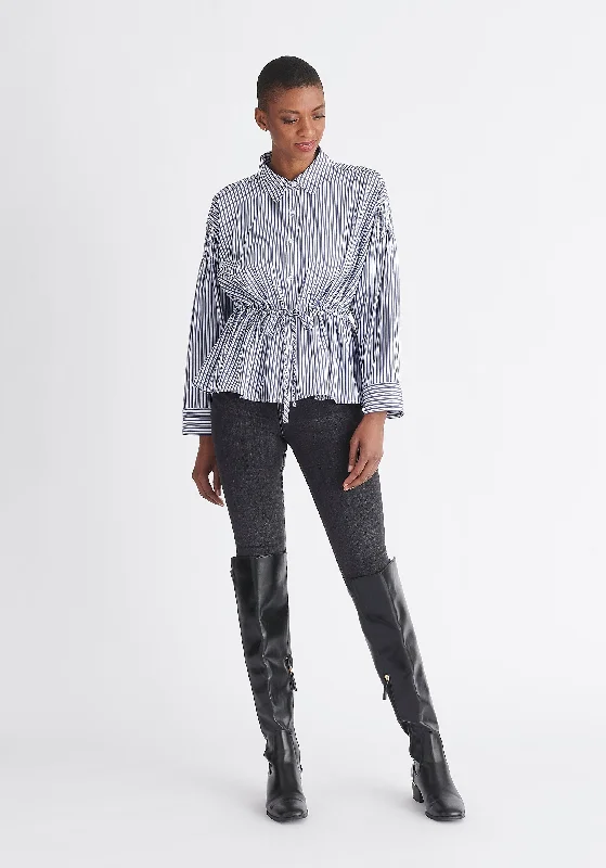 - Organic cotton dog bibsStriped Ruched Shirt