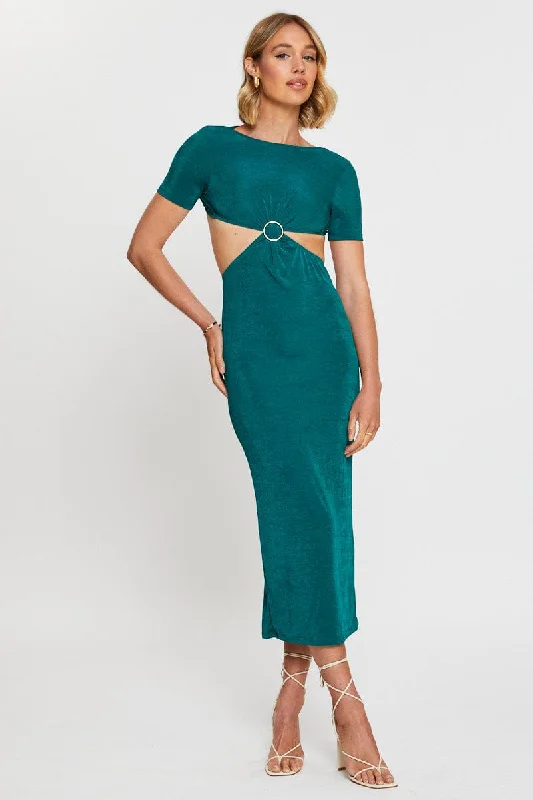 Green Maxi Dress Bodycon