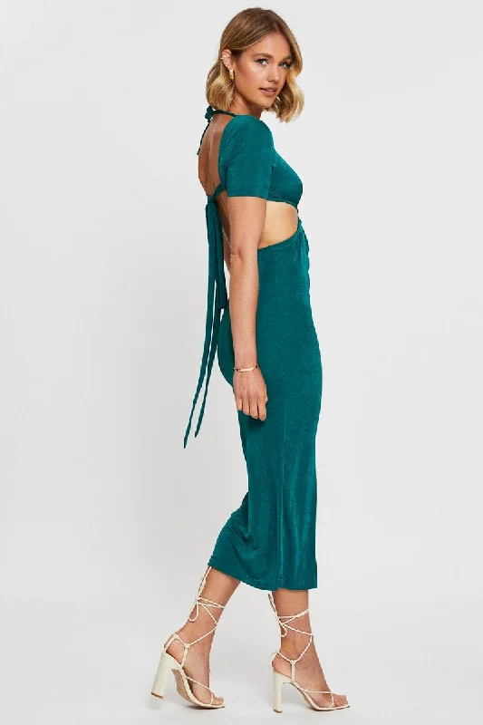 Green Maxi Dress Bodycon