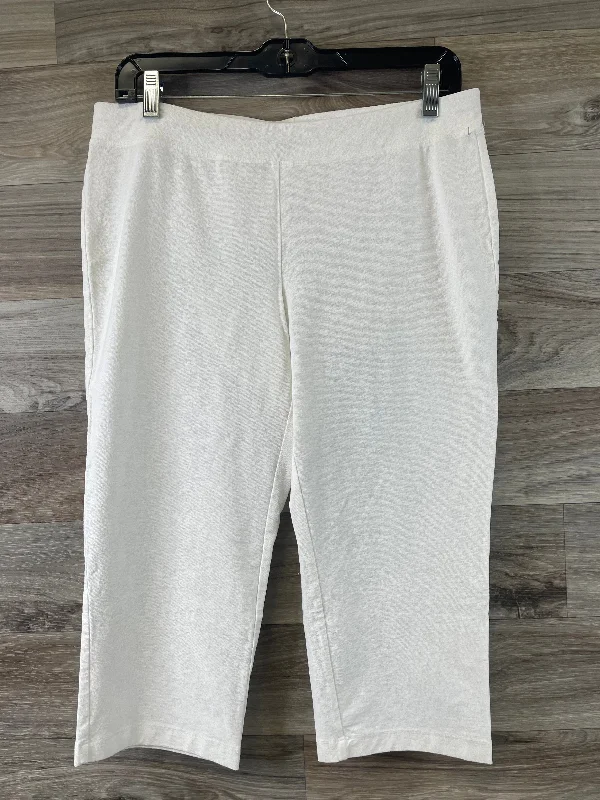 White Pants Leggings Eileen Fisher, Size Petite  M